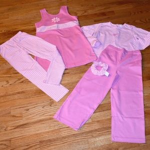 CHEZ AMI 5pc Pink Set sz 8 EUC